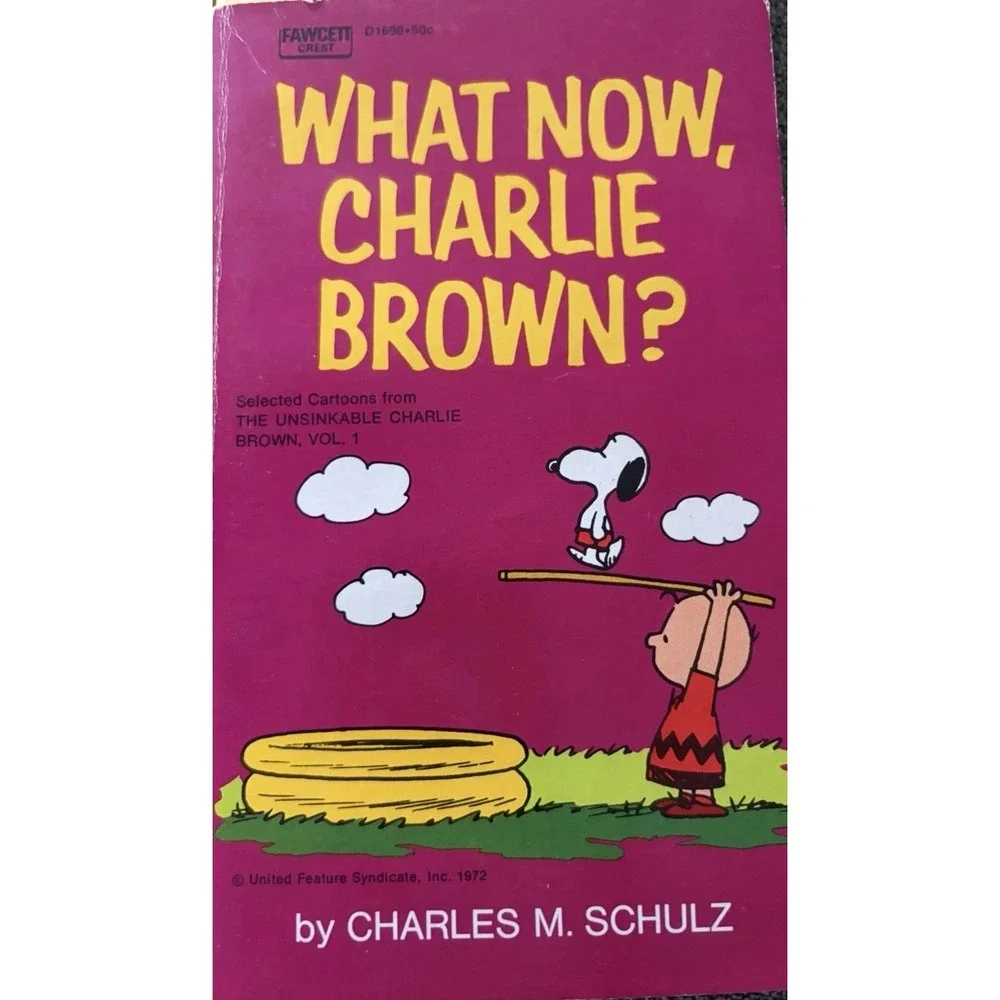 Lot of 4 Peanuts Charlie Brown Paperback Books Charles M Schulz Snoopy Fawcett